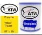 Preview: Porsche, Yellow Tricoat, 0T1 / 7N: 1L Lackdose, von ATW Autoteile West.